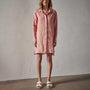 Lightweight Linen Shirt Dress in Spritz Pigment | James Perse Los Angeles