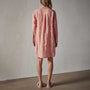 Lightweight Linen Shirt Dress in Spritz Pigment | James Perse Los Angeles