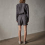 Linen Baseball Romper in Magma Pigment | James Perse Los Angeles