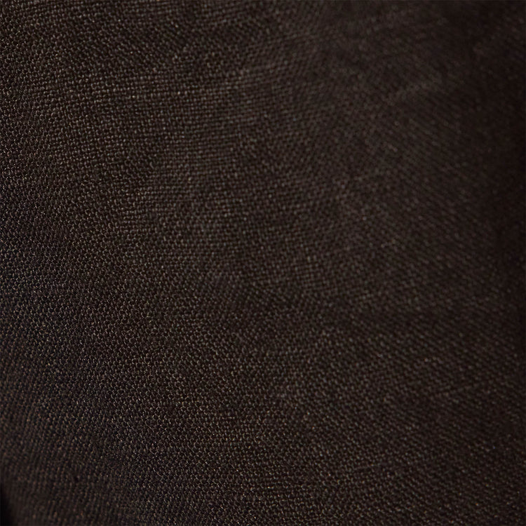 Gathered Linen Dress in Black | James Perse Los Angeles