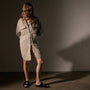 Pocket Shirt Swing Dress in Overcast Pigment | James Perse Los Angeles