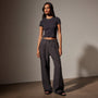 Garment DyedLinen Pleated Pant in Magma Pigment | James Perse in Los Angeles