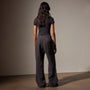 Garment DyedLinen Pleated Pant in Magma Pigment | James Perse in Los Angeles