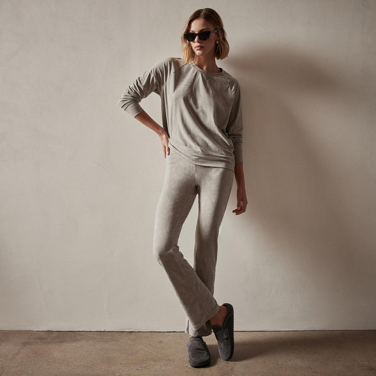 Velvet Flare Legging in Dapple | James Perse Los Angeles
