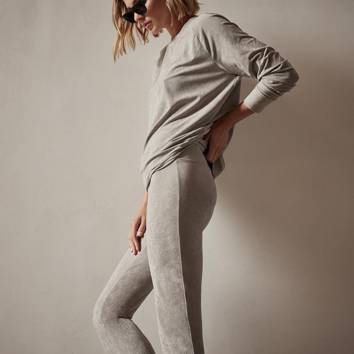 Velvet Flare Legging in Dapple | James Perse Los Angeles