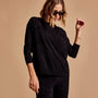 Velvet Sweatshirt in Black | James Perse Los Angeles