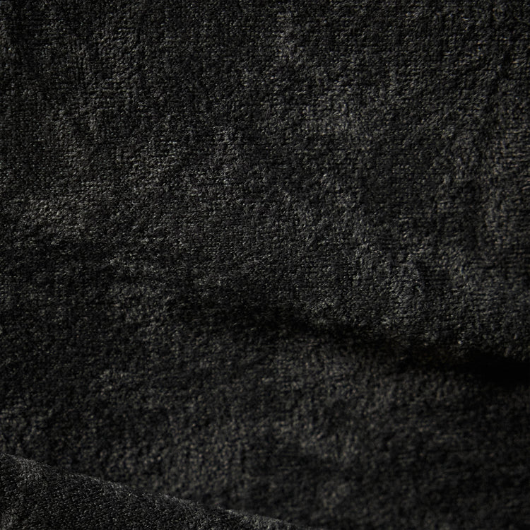 Ruched Velvet Long Sleeve Dress in Carbon | James Perse Los Angeles