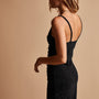 Ruched Velvet Cami Dress in Black | James Perse Los Angeles