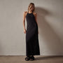Stretch Velvet Halter Dress in Black | James Perse Los Angeles