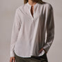 Lightweight Pullover Shirt in White | James Perse Los Angeles