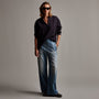 Lightwght Cotton Pullover Shirt in French Navy | James Perse Los Angeles