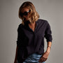 Lightwght Cotton Pullover Shirt in French Navy | James Perse Los Angeles