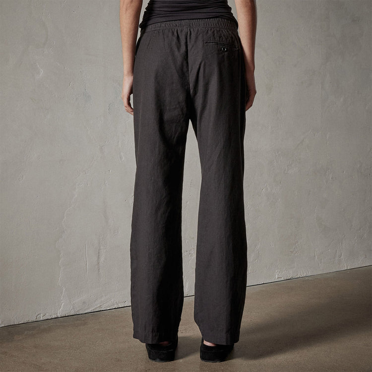 Canyon Linen Pant in Black | James Perse Los Angeles