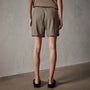 Canyon Linen Blend Short in Ammo Pigment | James Perse Los Angeles