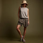 Canyon Linen Blend Short in Ammo Pigment | James Perse Los Angeles