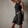 Canyon Linen Blend Short in Black | James Perse Los Angeles