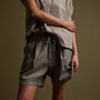 Canyon Linen Blend Short in Silt Pigment | James Perse Los Angeles