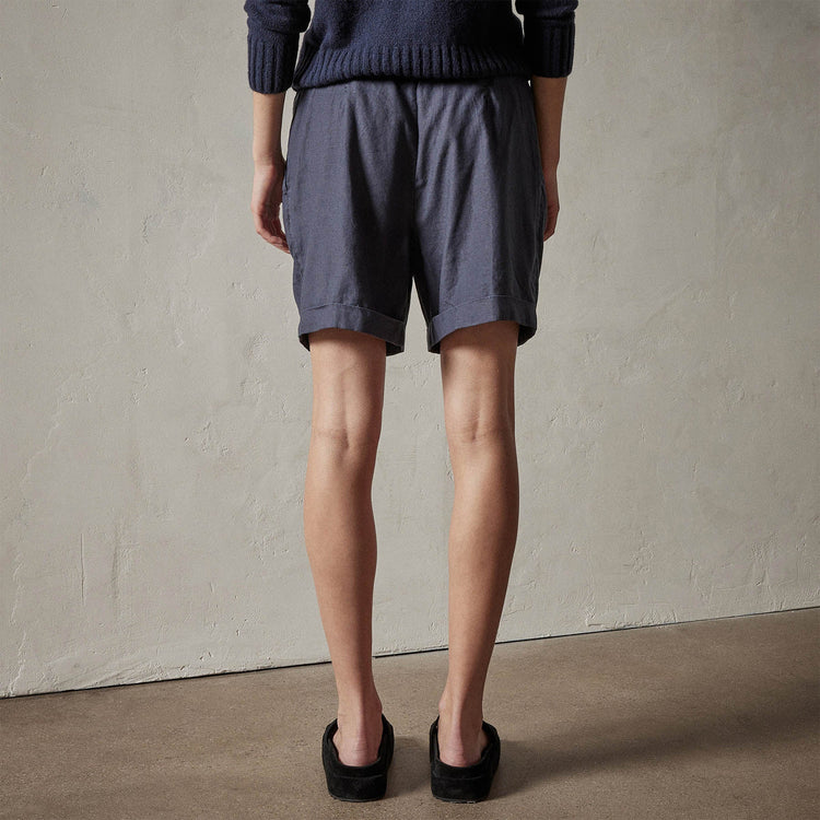 Canyon Linen Blend Short in Titan Pigment | James Perse Los Angeles