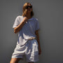 Canyon Linen Blend Short  in White | James Perse Los Angeles
