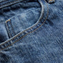 Linen Denim Relaxed Pant In Medium Wash | James Perse Los Angeles