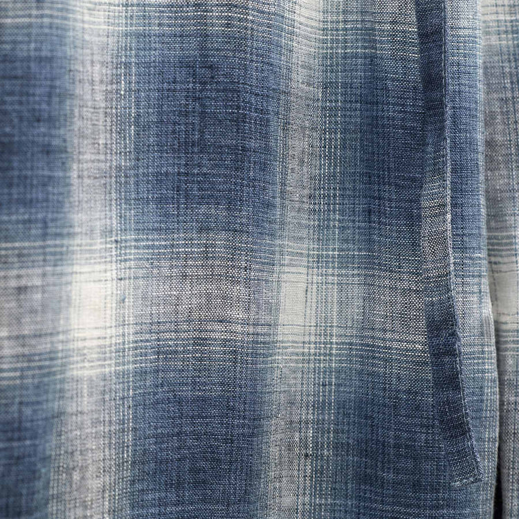 Plaid Linen Beach Pant in Blue Plaid | James Perse Los Angeles