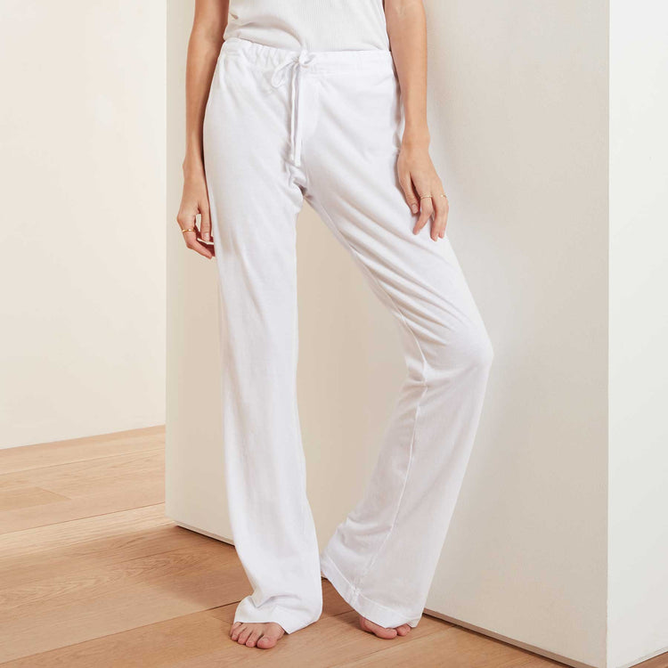 Knit Jersey Pajama Pant in White | James Perse Los Angeles