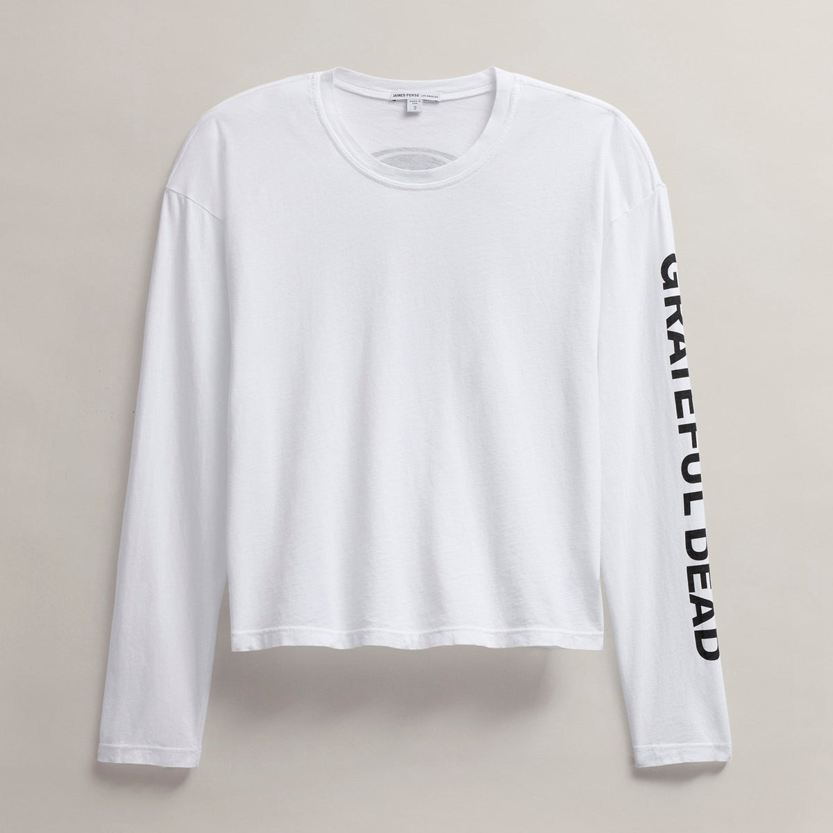 Women's Grateful Dead Long Sleeve in White/Black | James Perse Los Angeles