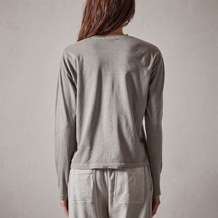 Vintage Boxy Tee in Concrete Pigment | James Perse Los Angeles