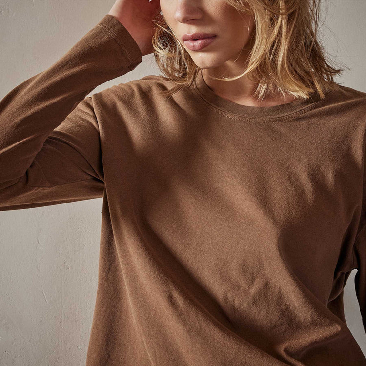 vintage boxy tee gingerbread pigment wlj3113 | James Perse Los Angeles 