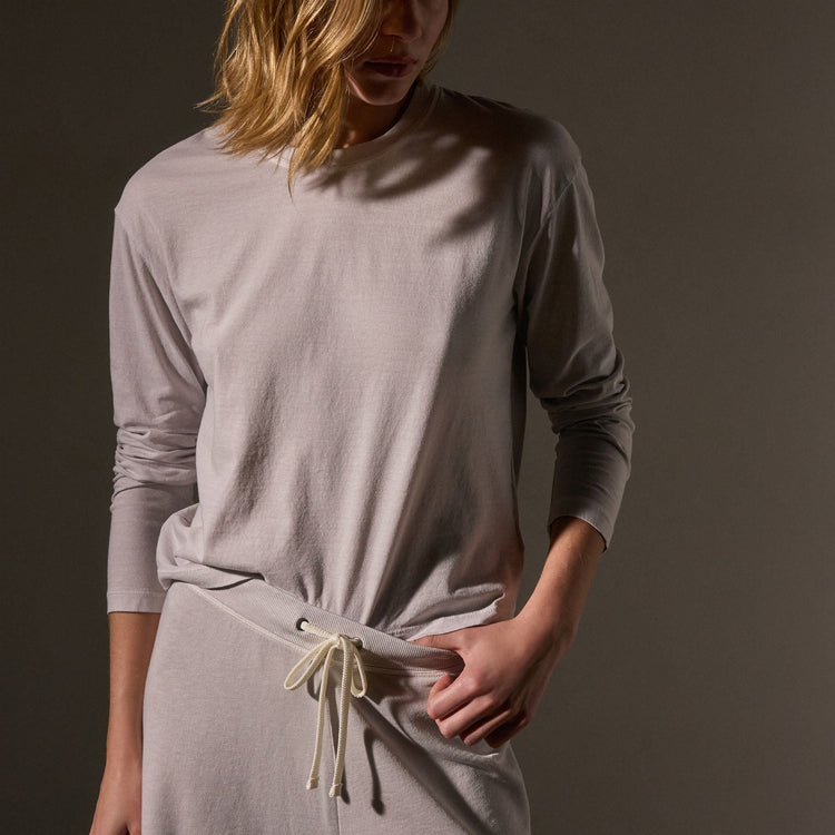 Vintage Boxy Tee  in Light Mist Pigment | James Perse Los Angeles