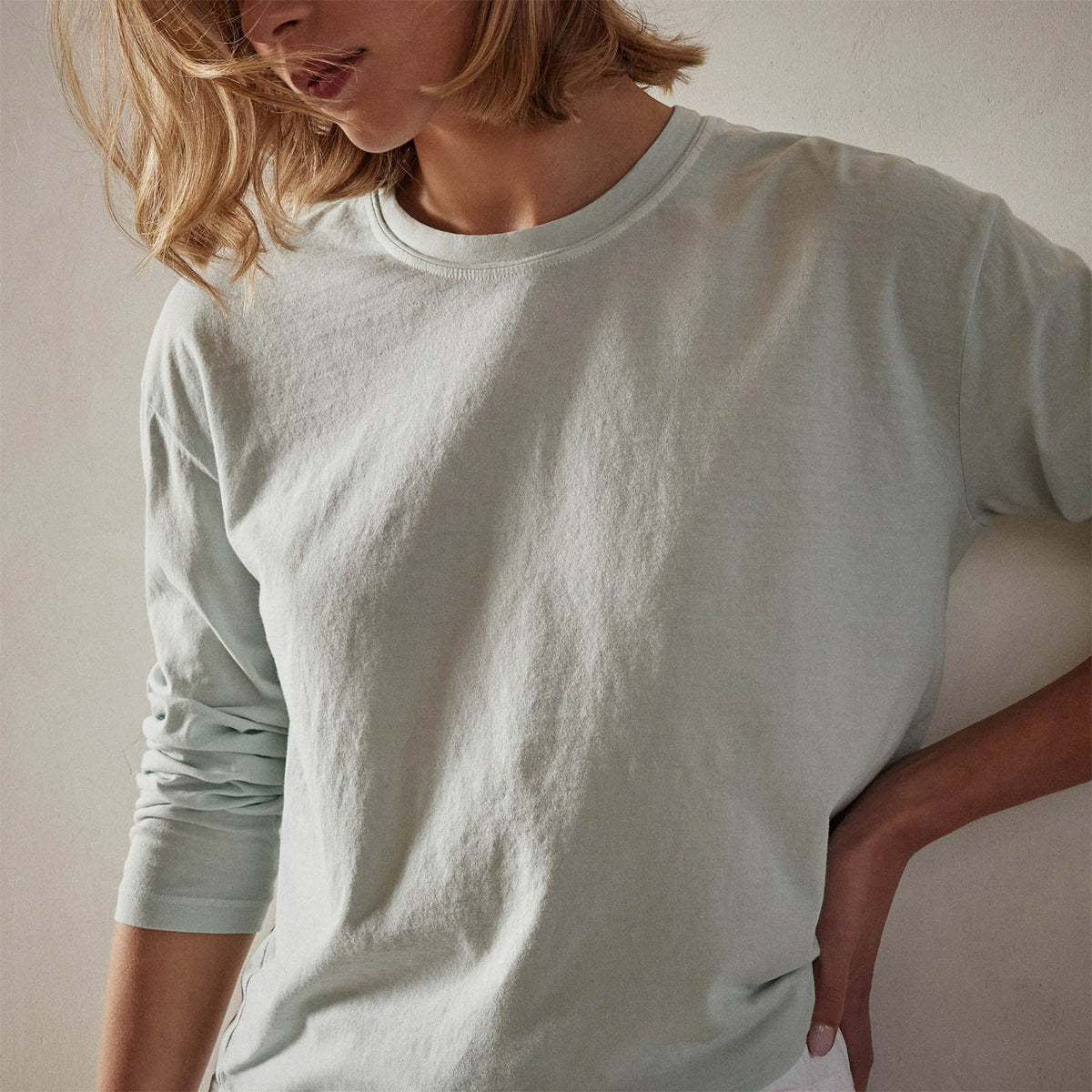 Vintage Boxy Tee in Ocean Spray Pigment | James Perse Los Angeles 
