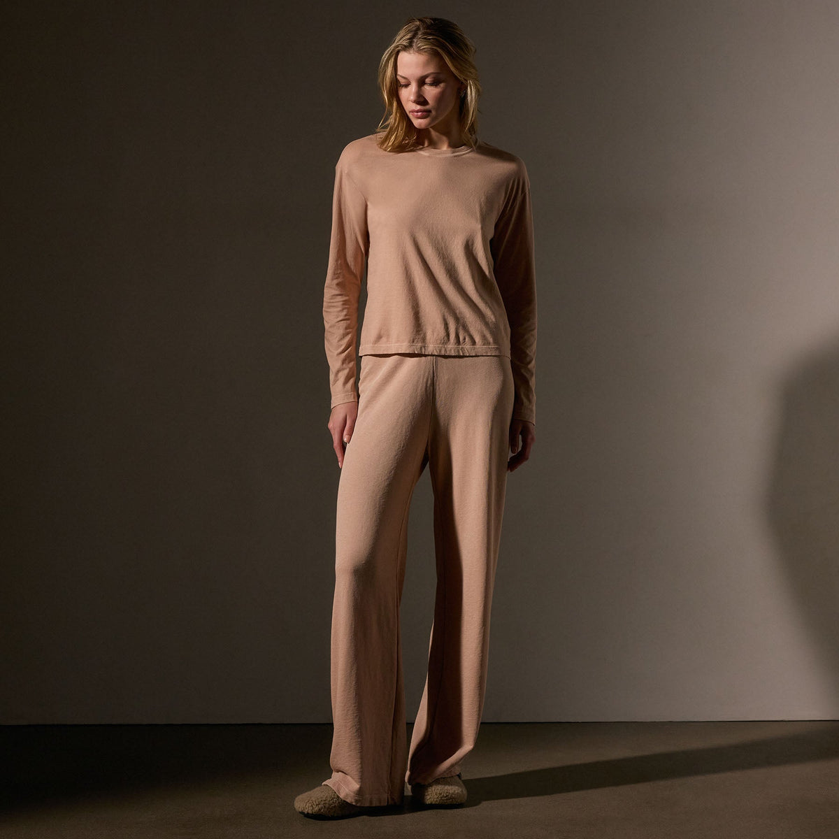 Vintage Boxy Tee in Rose Nude Pigment | James Perse Los Angeles