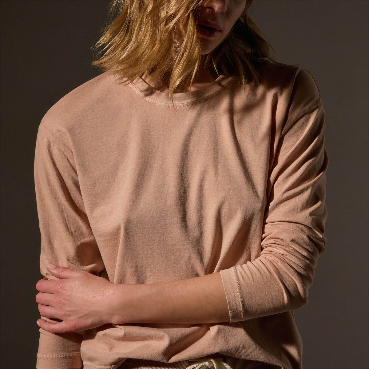 Vintage Boxy Tee in Rose Nude Pigment | James Perse Los Angeles