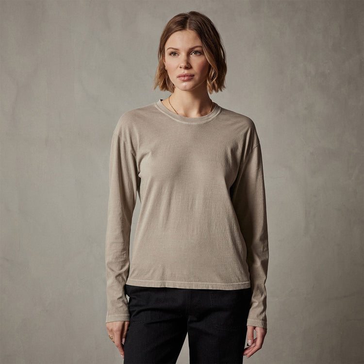 Vintage Boxy Tee in Toast Pigment | James Perse Los Angeles