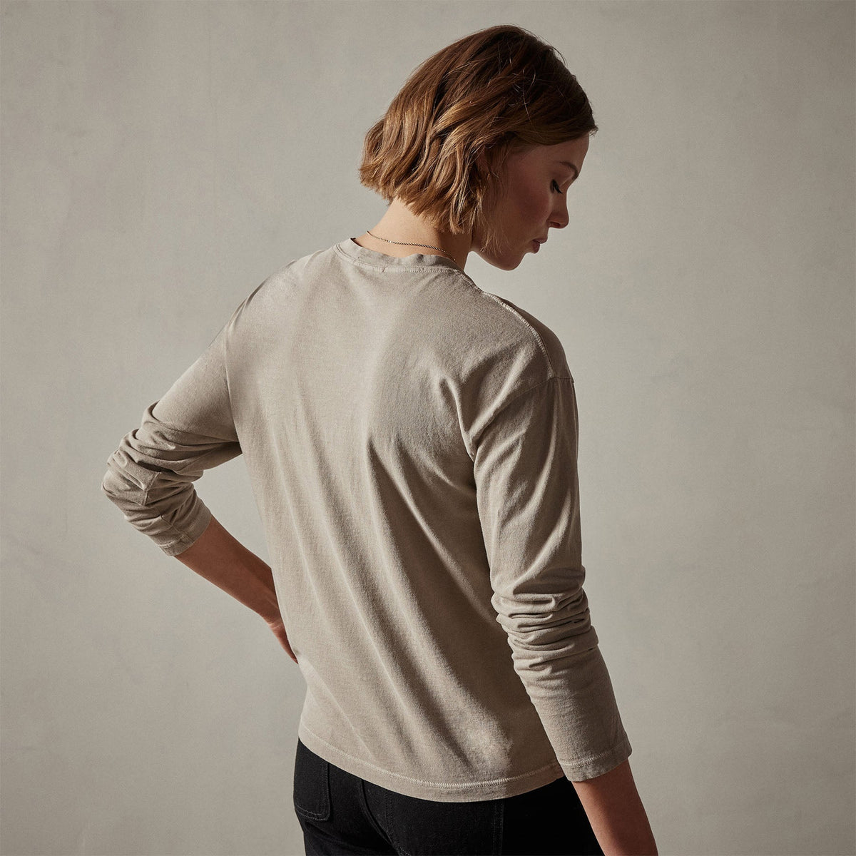 Vintage Boxy Tee in Toast Pigment | James Perse Los Angeles