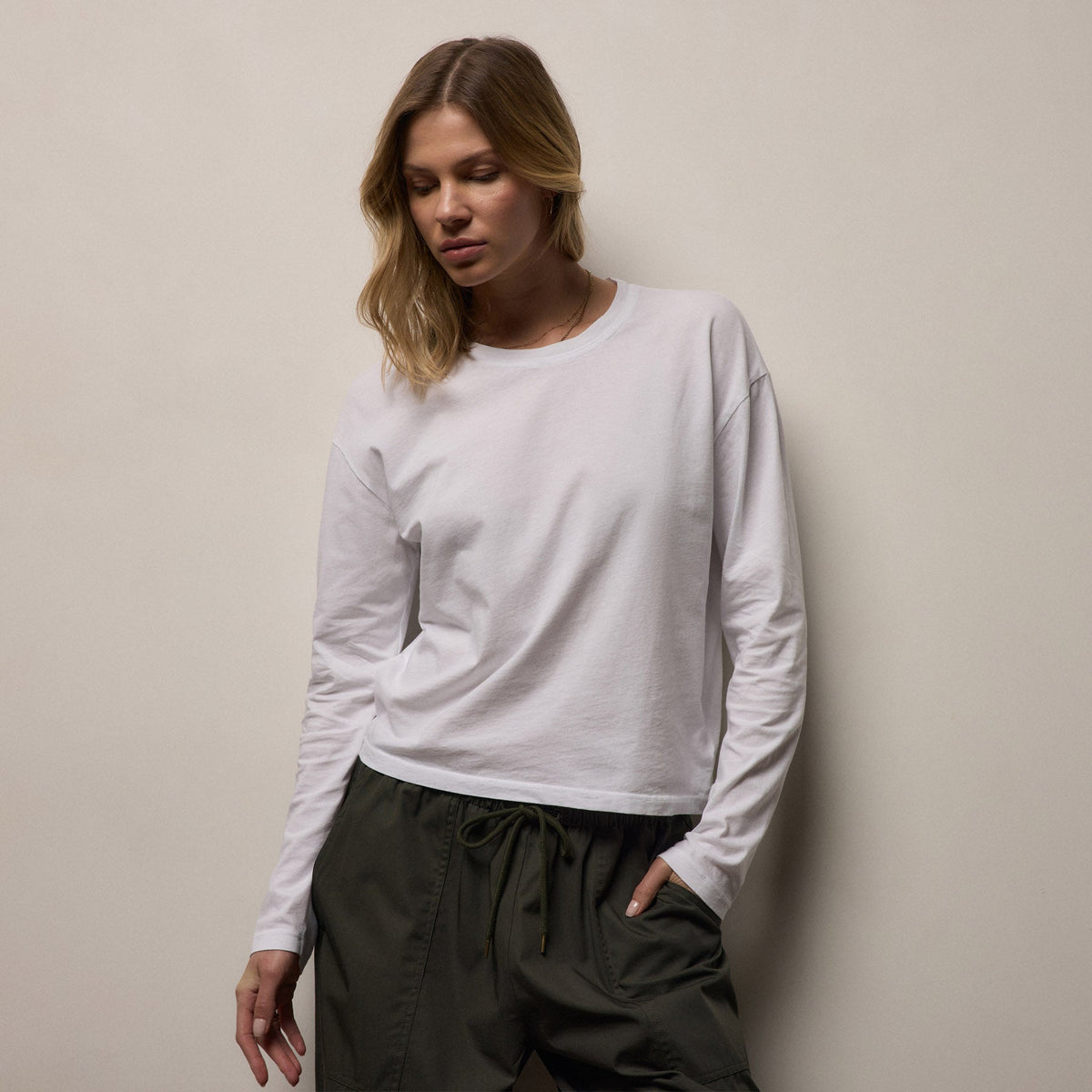 Vintage Boxy Tee in White | James Perse Los Angeles