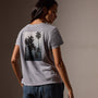 Palm Tree Graphic Tee in Breeze Pigment/Grey | James Perse Los Angeles