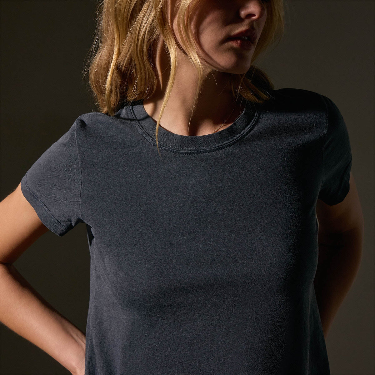 Vintage Little Boy Tee  in Blue Noir Pigment | James Perse Los Angeles