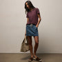 Vintage Little Boy Tee in Dark Plum | James Perse Los Angeles