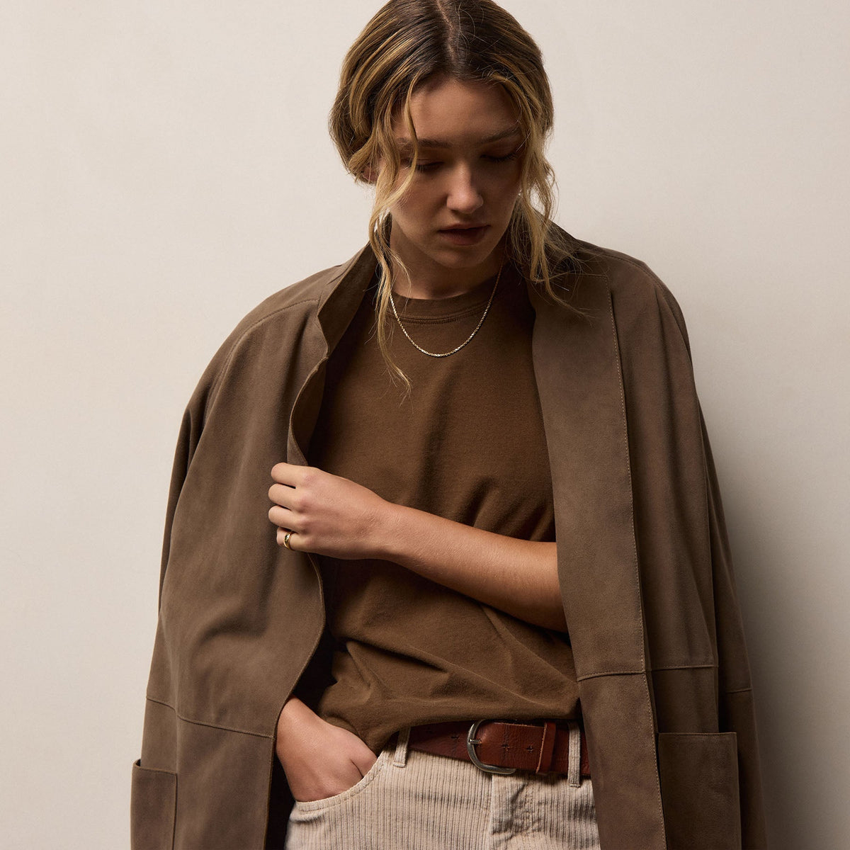 Vintage Little Boy Tee in Gingerbread Pigment | James Perse Los Angeles