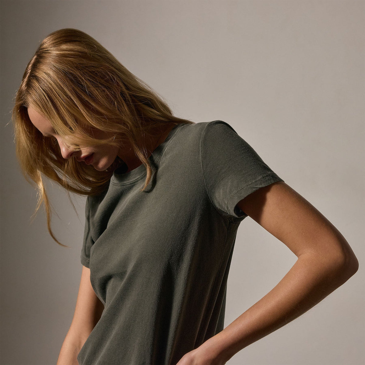 Vintage Little Boy Tee in Granite Pigment | James Perse Los Angeles