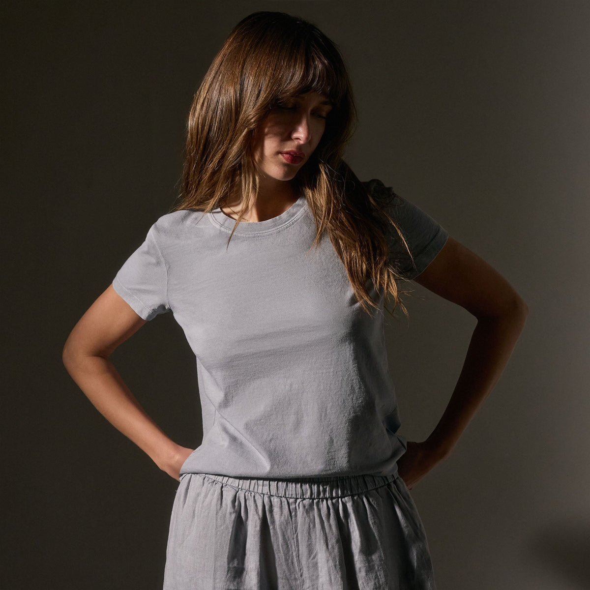 Vintage Little Boy Tee in Grey Sky Pigment | James Perse Los Angeles