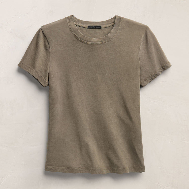 Vintage Little Boy Tee in Light Olive Pigment | James Perse Los Angeles