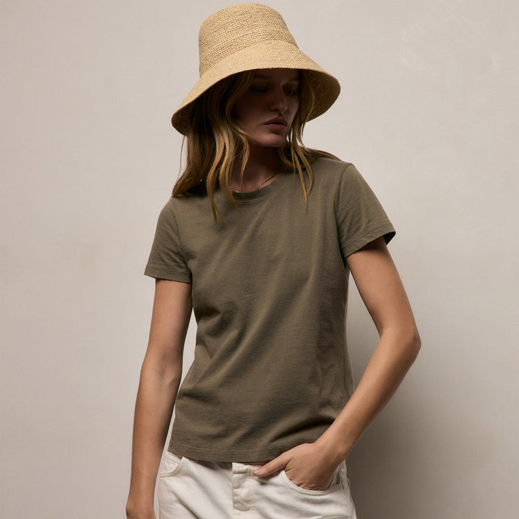 Vintage Little Boy Tee in Light Olive Pigment | James Perse Los Angeles