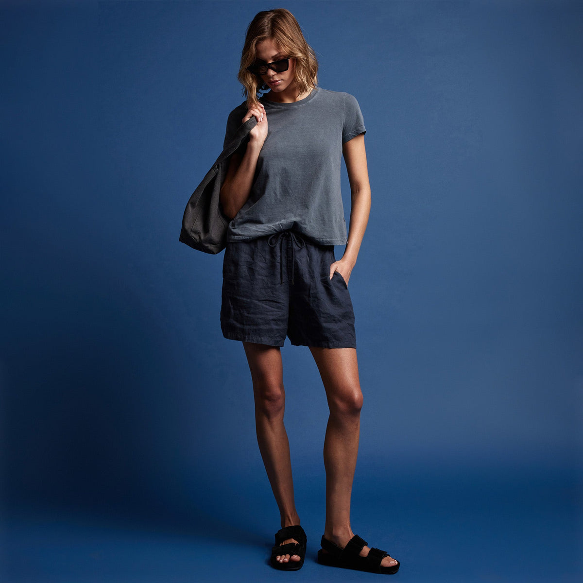 Vintage Little Boy Tee in Maine Pigment | James Perse Los Angeles