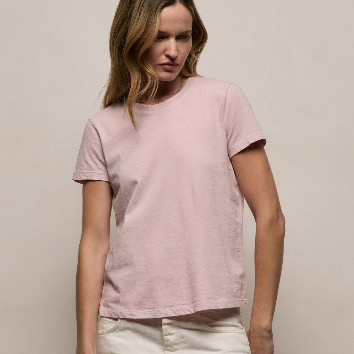 Vintage Little Boy Tee in Rose Quartz Pigment | James Perse Los Angeles