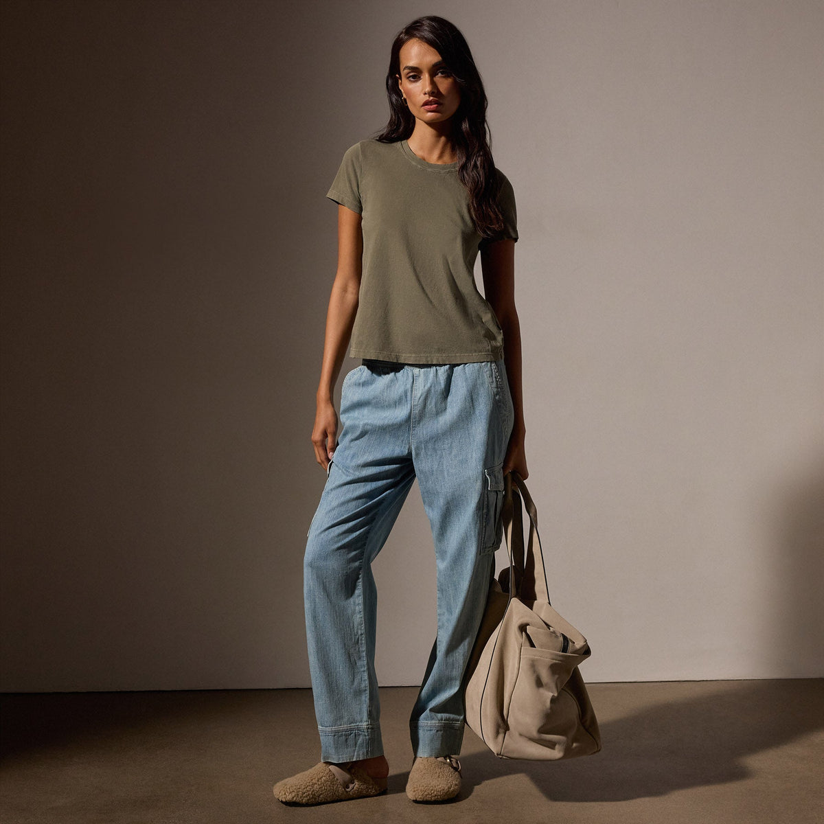Vintage Little Boy Tee in Trooper Pigment | James Perse Los Angeles
