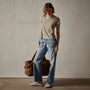 Vintage Little Boy Tee in Toast Pigment | James Perse Los Angeles
