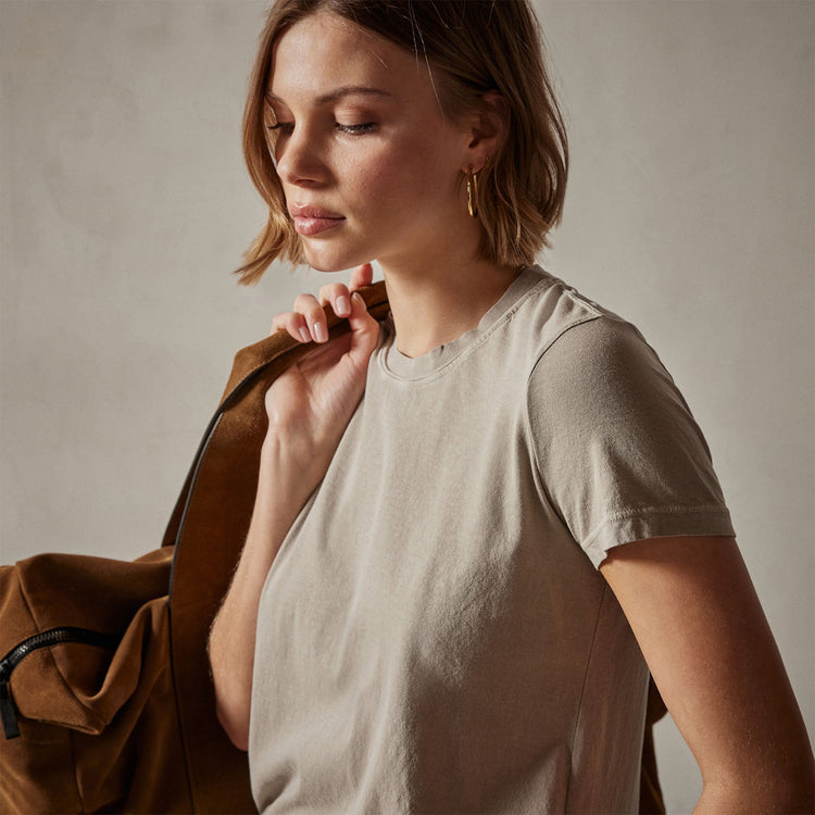 Vintage Little Boy Tee in Toast Pigment | James Perse Los Angeles