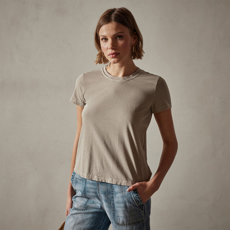 Vintage Little Boy Tee in Toast Pigment | James Perse Los Angeles
